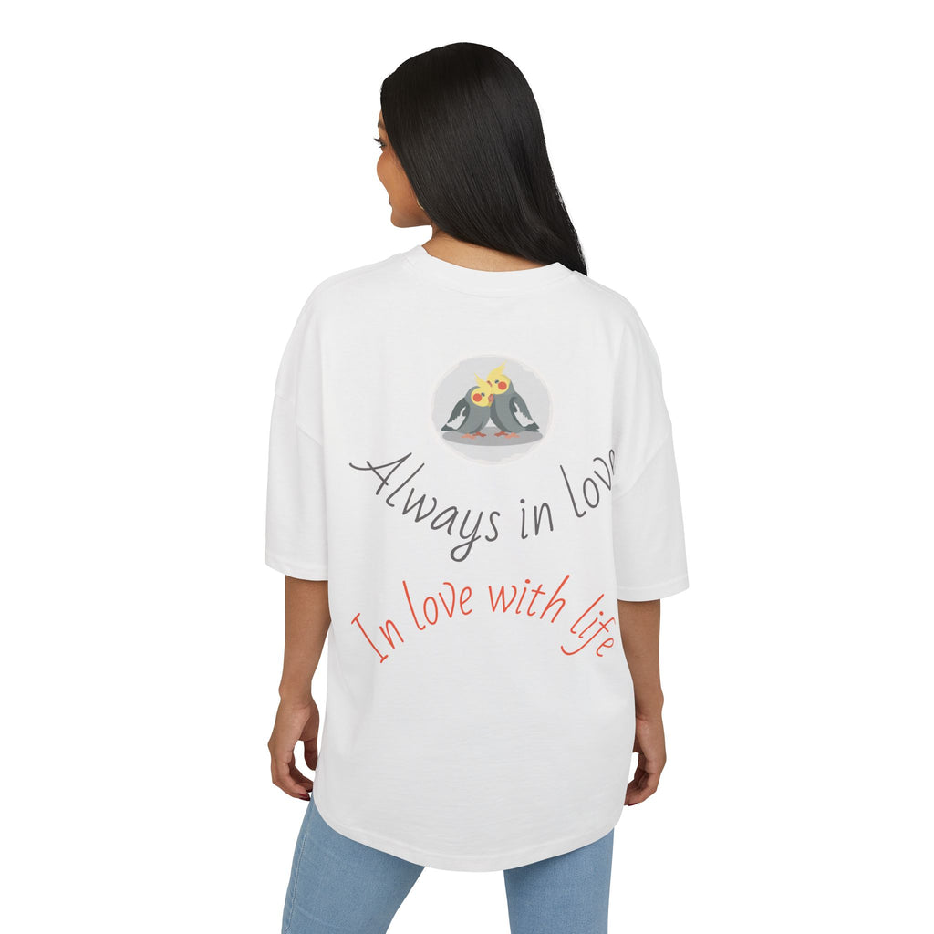 Always in Love Cockatiel Tee — "Always in Love / In love with life" Graphic T-Shirt