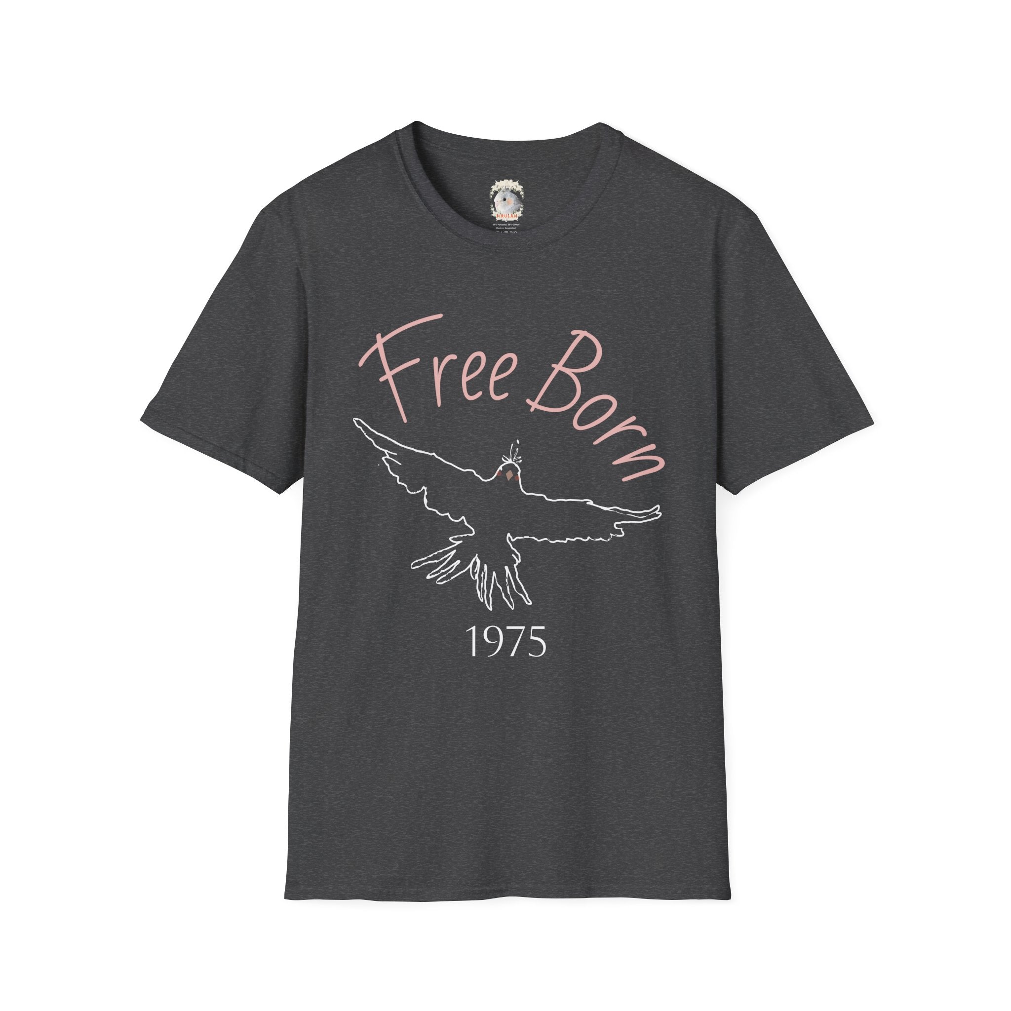 FREE BORN Since (YEAR) – Cockatiel Lover Freedom T-Shirt