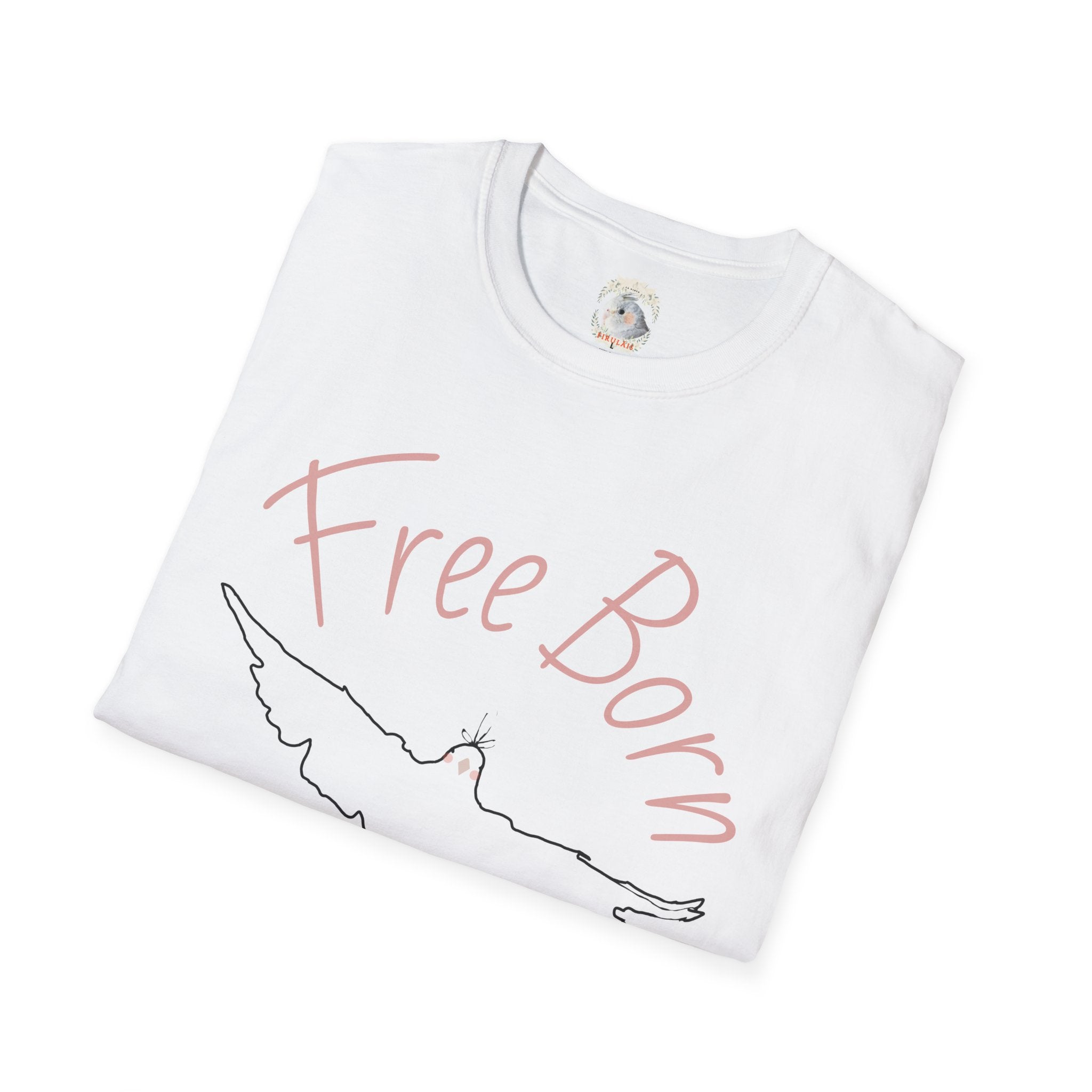 FREE BORN Since (YEAR) – Cockatiel Lover Freedom T-Shirt