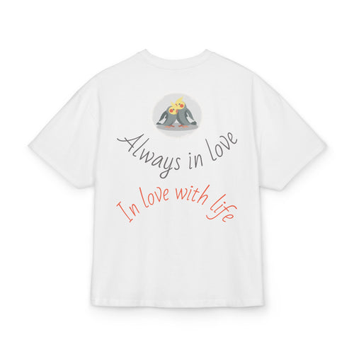 Always in Love Cockatiel Tee — "Always in Love / In love with life" Graphic T-Shirt