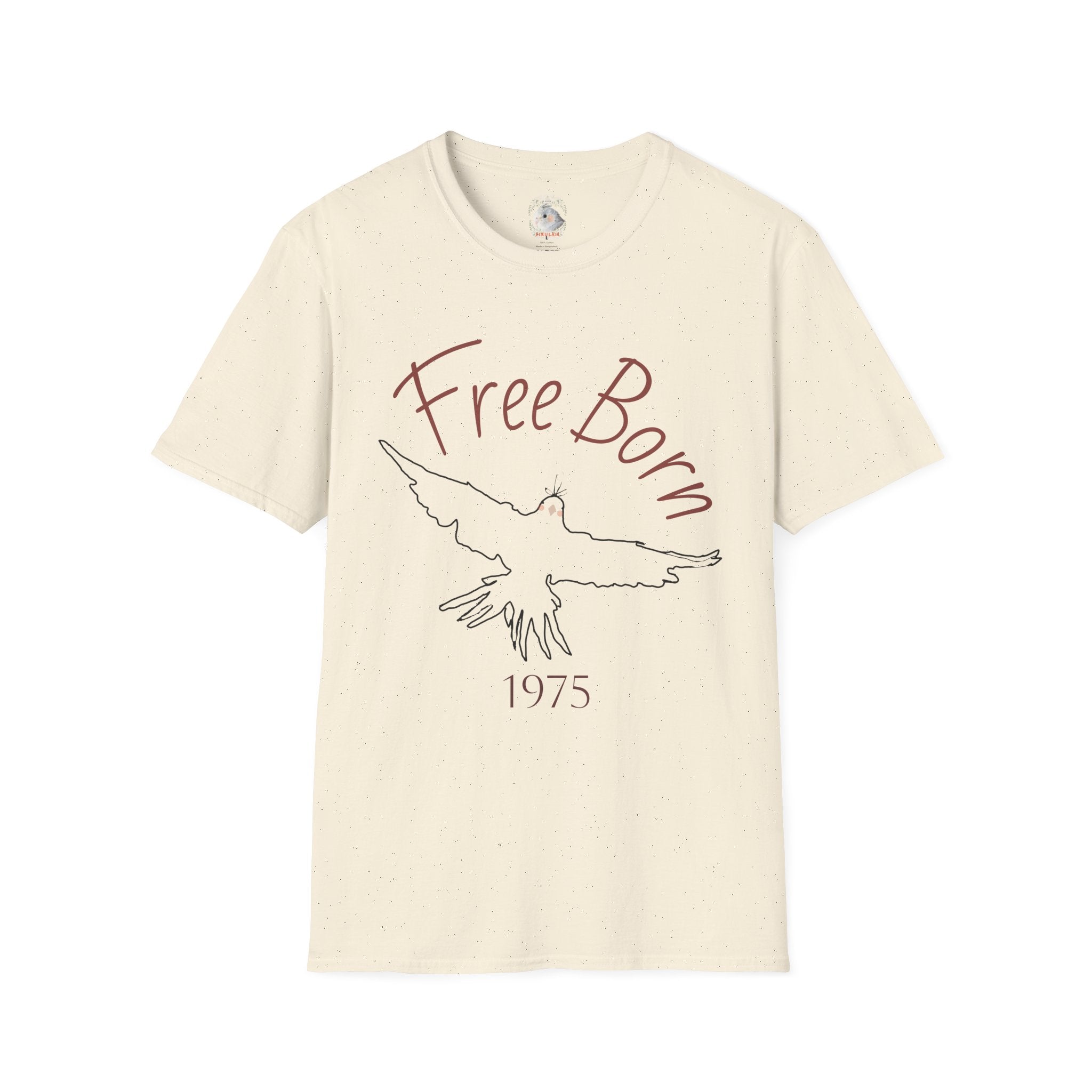 FREE BORN Since (YEAR) – Cockatiel Lover Freedom T-Shirt