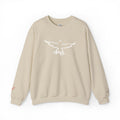 Unisex Heavy Blend™ Crewneck Sweatshirt – Minimalist Flying Cockatiel Design | Gildan 18000 Bird Lover Apparel