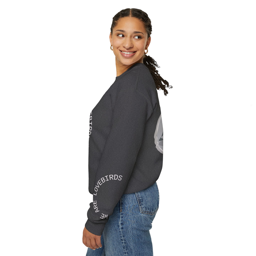 Cockatiel Couples Sweatshirt — "Love Forever Inseparable" Cute Bird Lover Crewneck — Couple names & date customizable